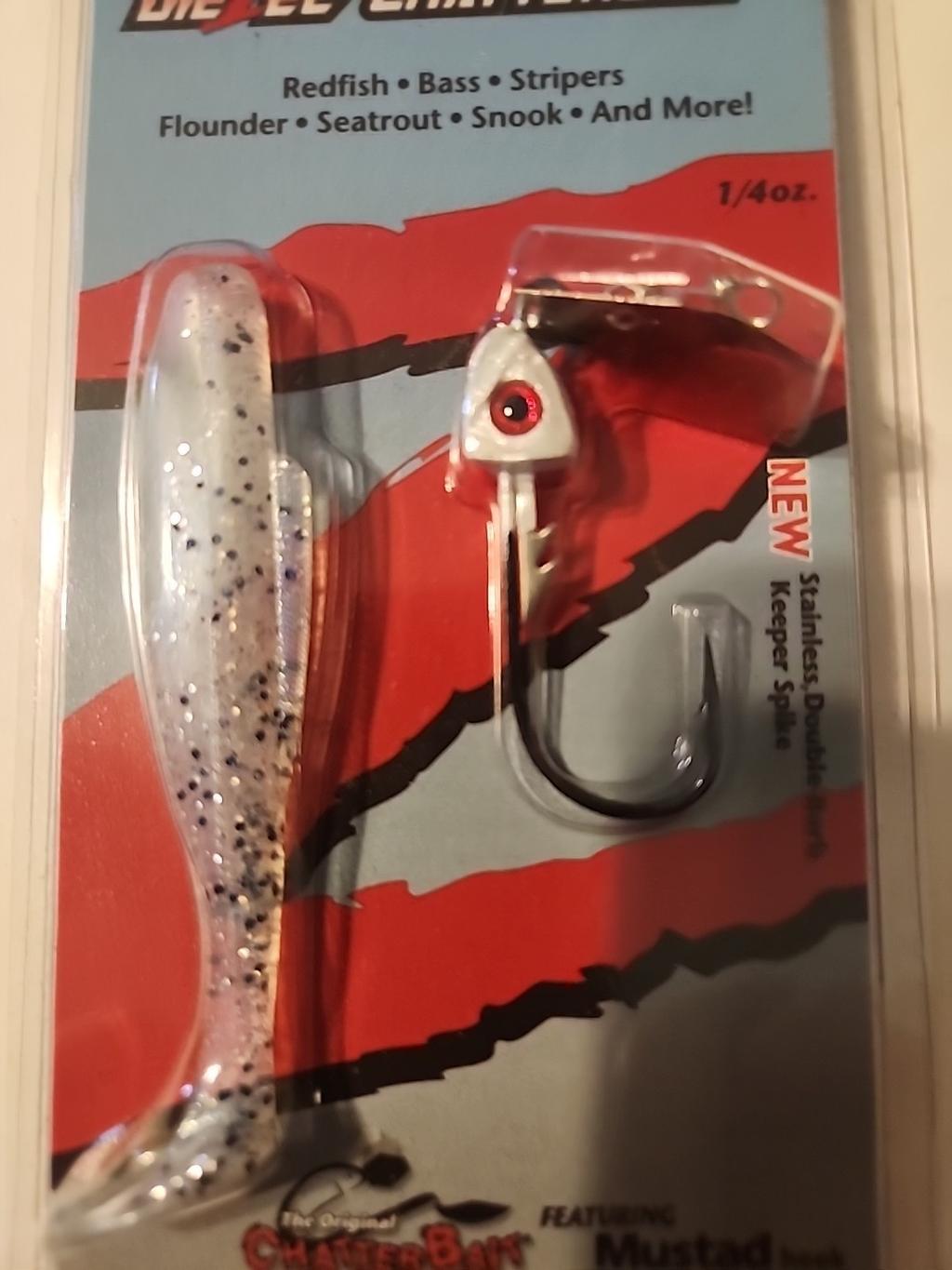 New Z-Man ChatterBait DieZel Fishing Lure 1/4 oz CBD14-08 Pearl Blue Mustad Hook - Image 7