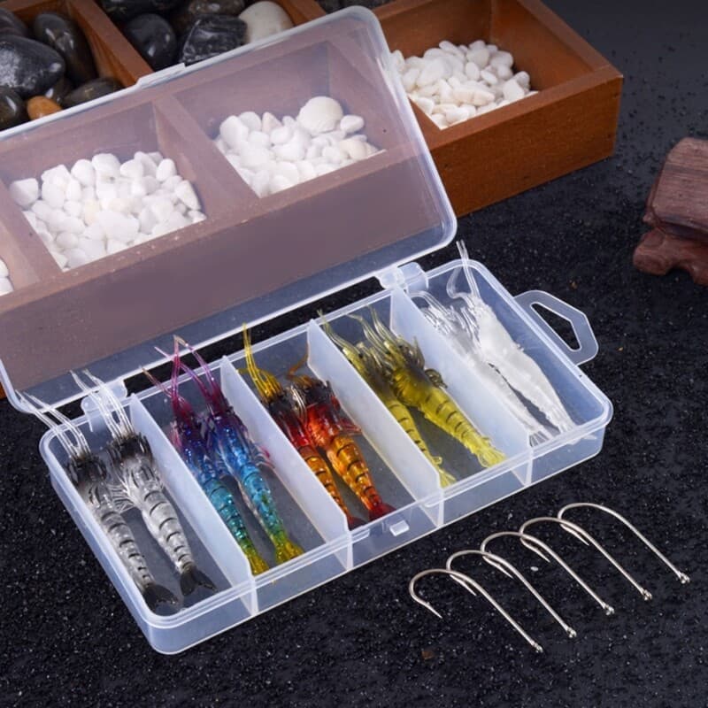 Fishing Accessories Shrimp Fishing Lures Fishing Jigs Silicone Artificial Baits - Image 4