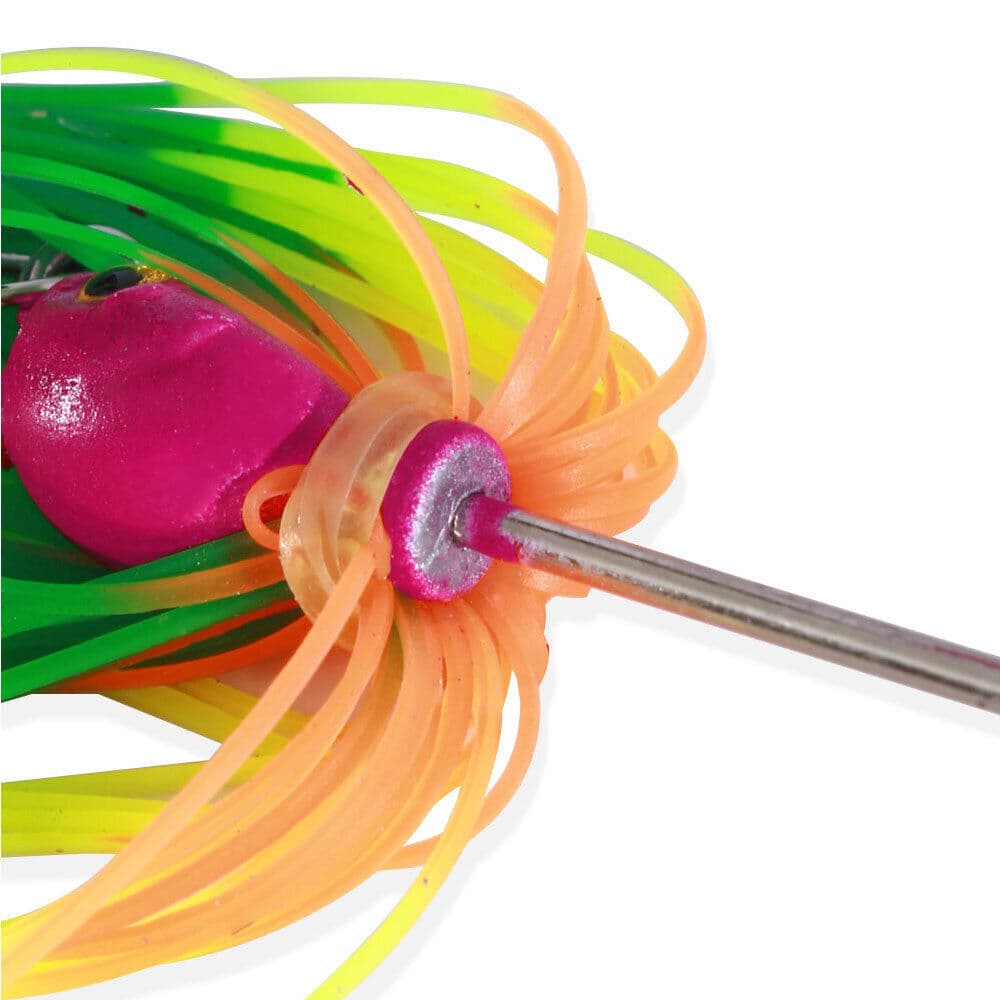 4PCS/Set Spinnerbait Blade Bait Rubber Skirt Buzzbait Fishing Lures Tackle 12g - Image 9