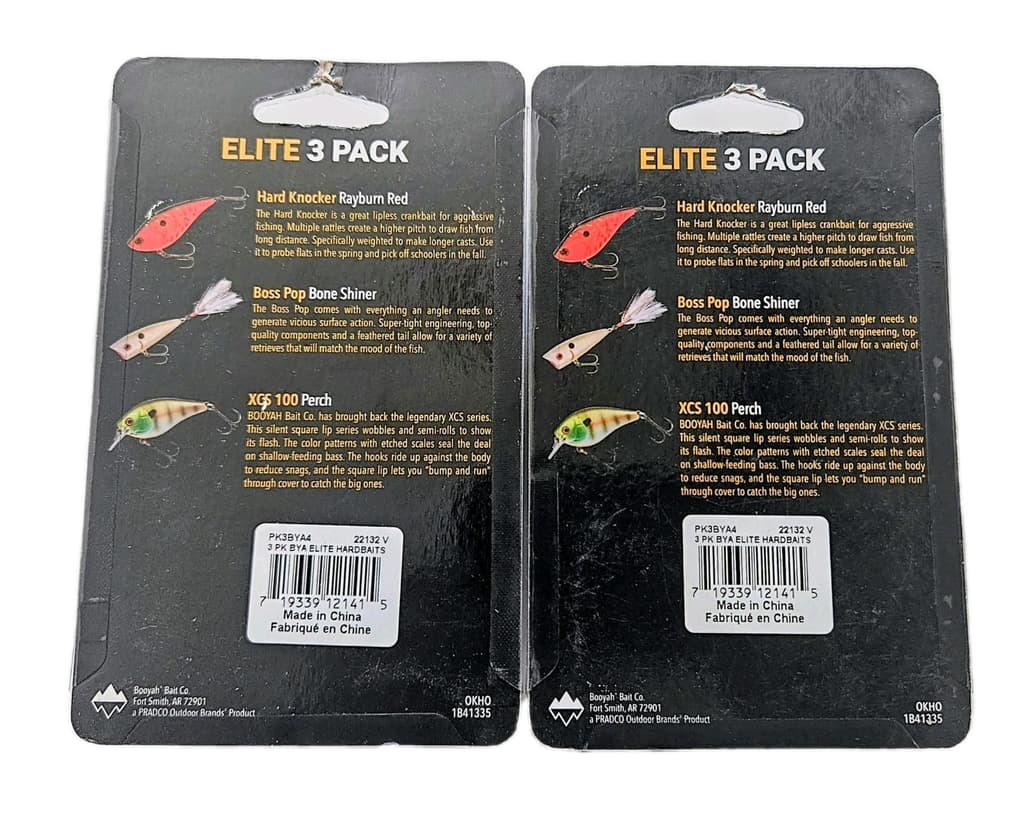 (Set of 2) Booyah Elite 3 Pack Hardbait Fishing Lure Kits 6 Lures In Set New  - Image 10