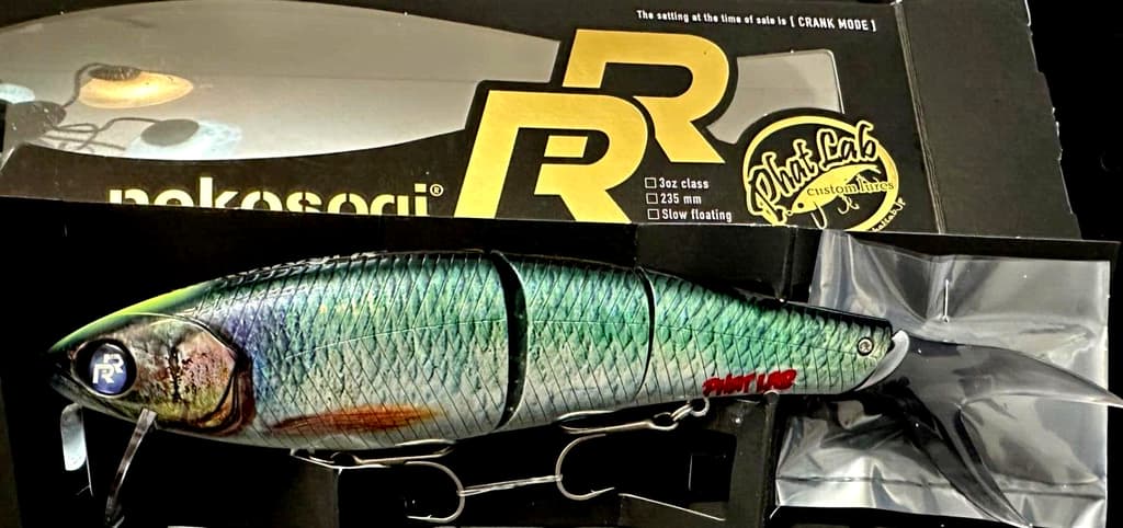 Phat Lab RARE TRIPLE Joint Nekosogi RR 0-2.3meters 3oz 9.25" 2 IN 1 Swimbait NIP - Image 1