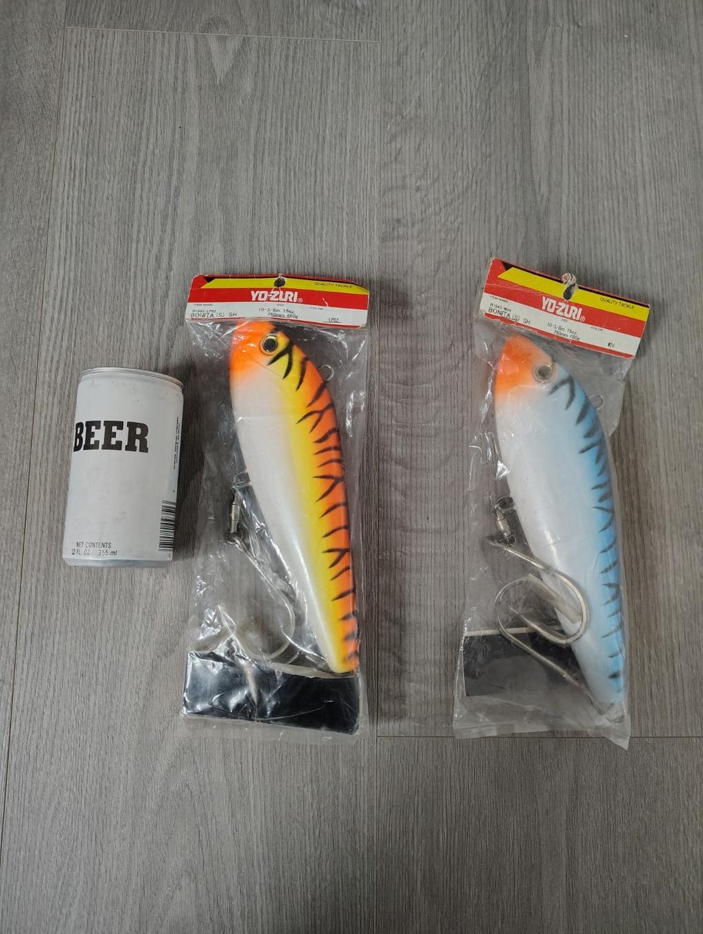 2 NOS NEW Yo-Zuri Bonita 10-3/8 Marlin/Tuna Lures/Small Tear On Packages - Image 1