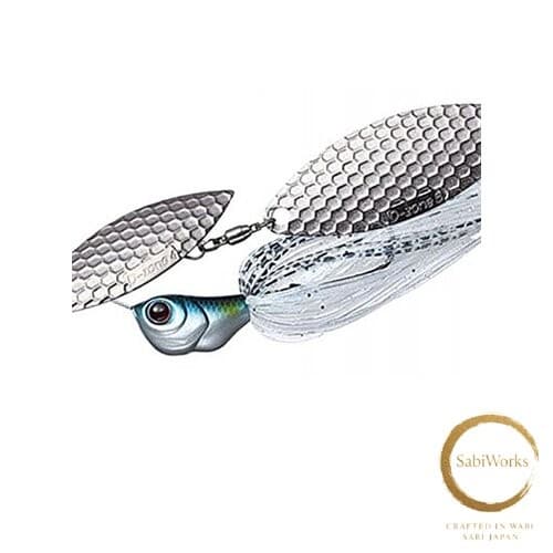 New Evergreen Spinnerbait D-Zone Double Willow Leaf 3/8oz Lotus #03 - Image 1