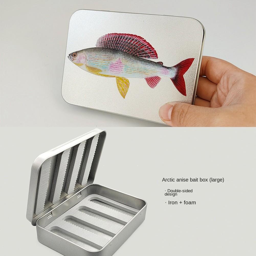 Grayling Trout Pattern Fly Metal Bait Box Fly Fishing  Accessories Fly Bait7095 - Image 6