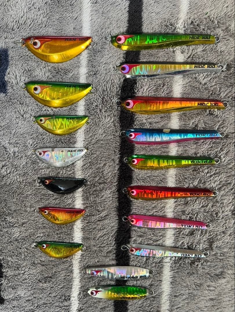 Tungsten Metal Jig Set 29 pcs Multi-Color Fishing Lures Unused Collection - Image 2