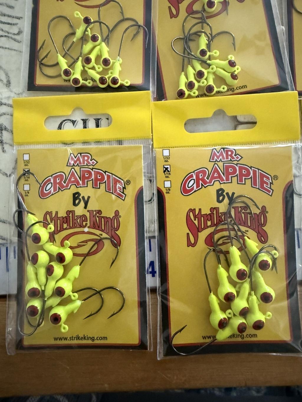 8X Strike King Mr. Crappie Jig Heads 8pk Crappie & Panfish Round Lead Head Jigs - Image 2
