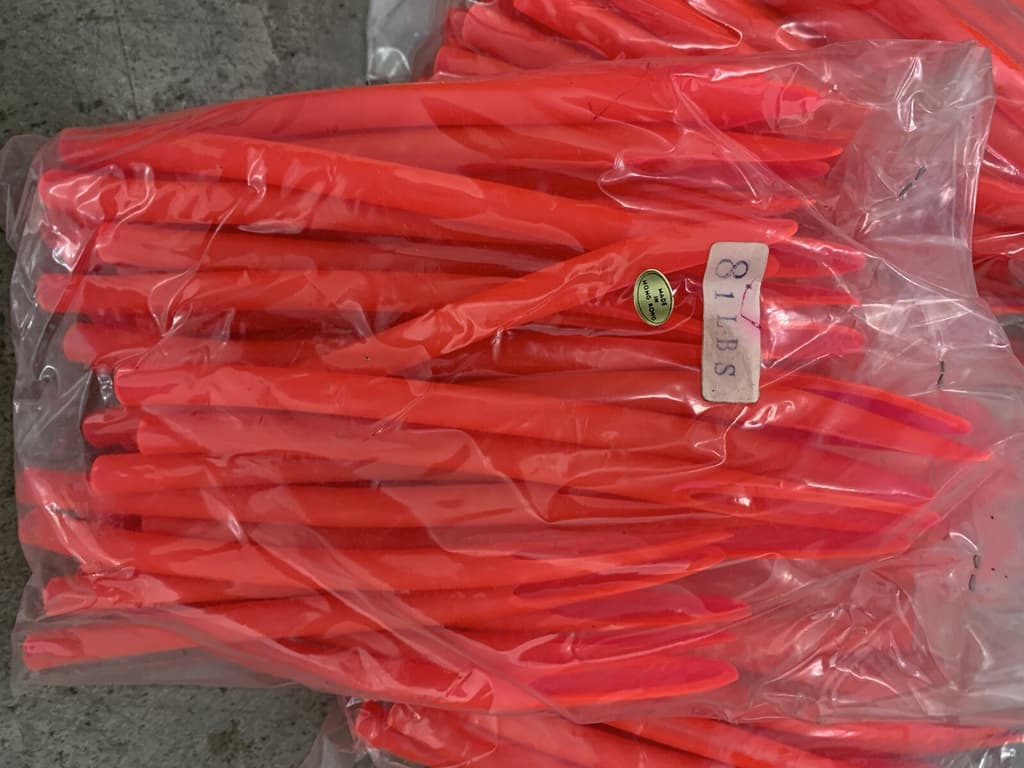 12/0 PINK Surge Tube Lot 8”  (1lb Bulk Pack) Trolling Lure HOT COLOR  Approx 36p - Image 2