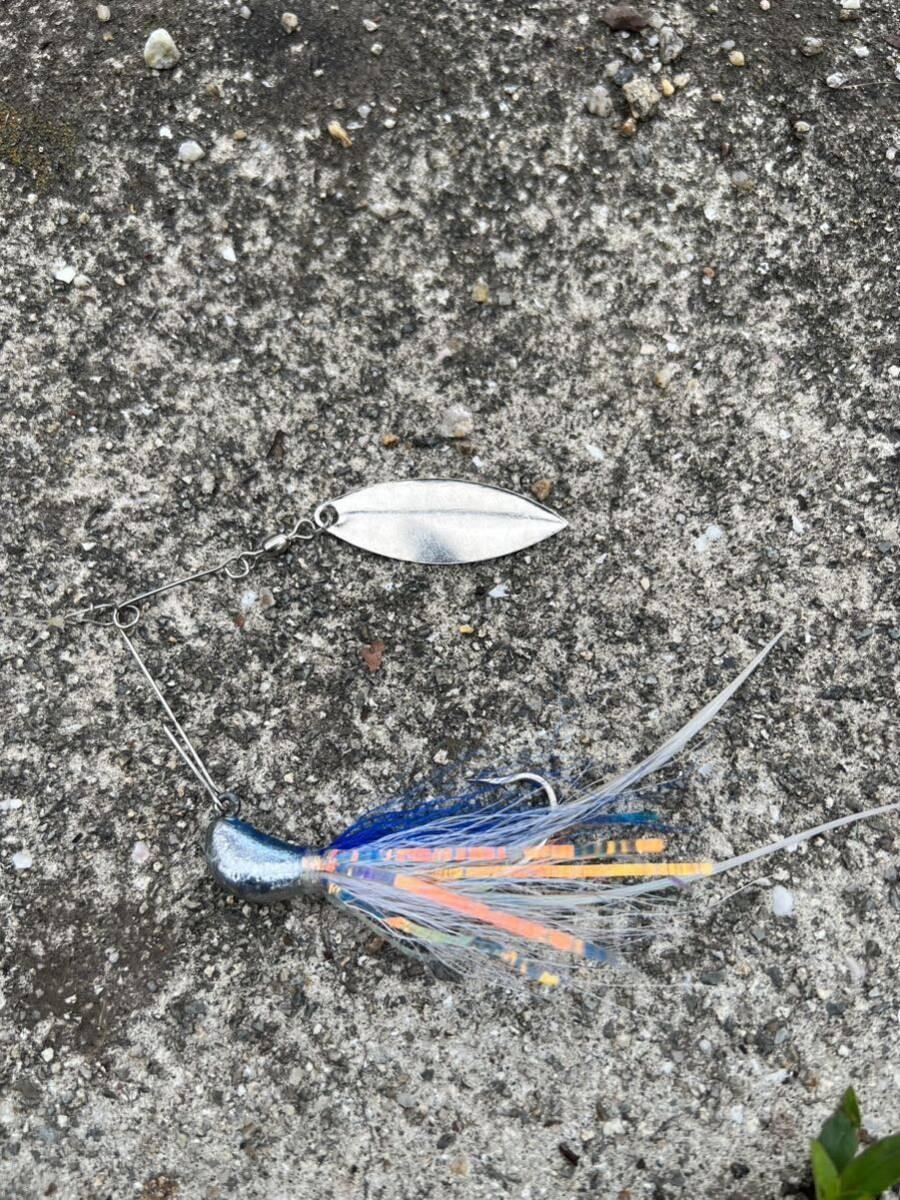 Blade Willow Leaf Spinnerbait Blade Tune 3.5" Silver for Alabama Rig Used - Image 4