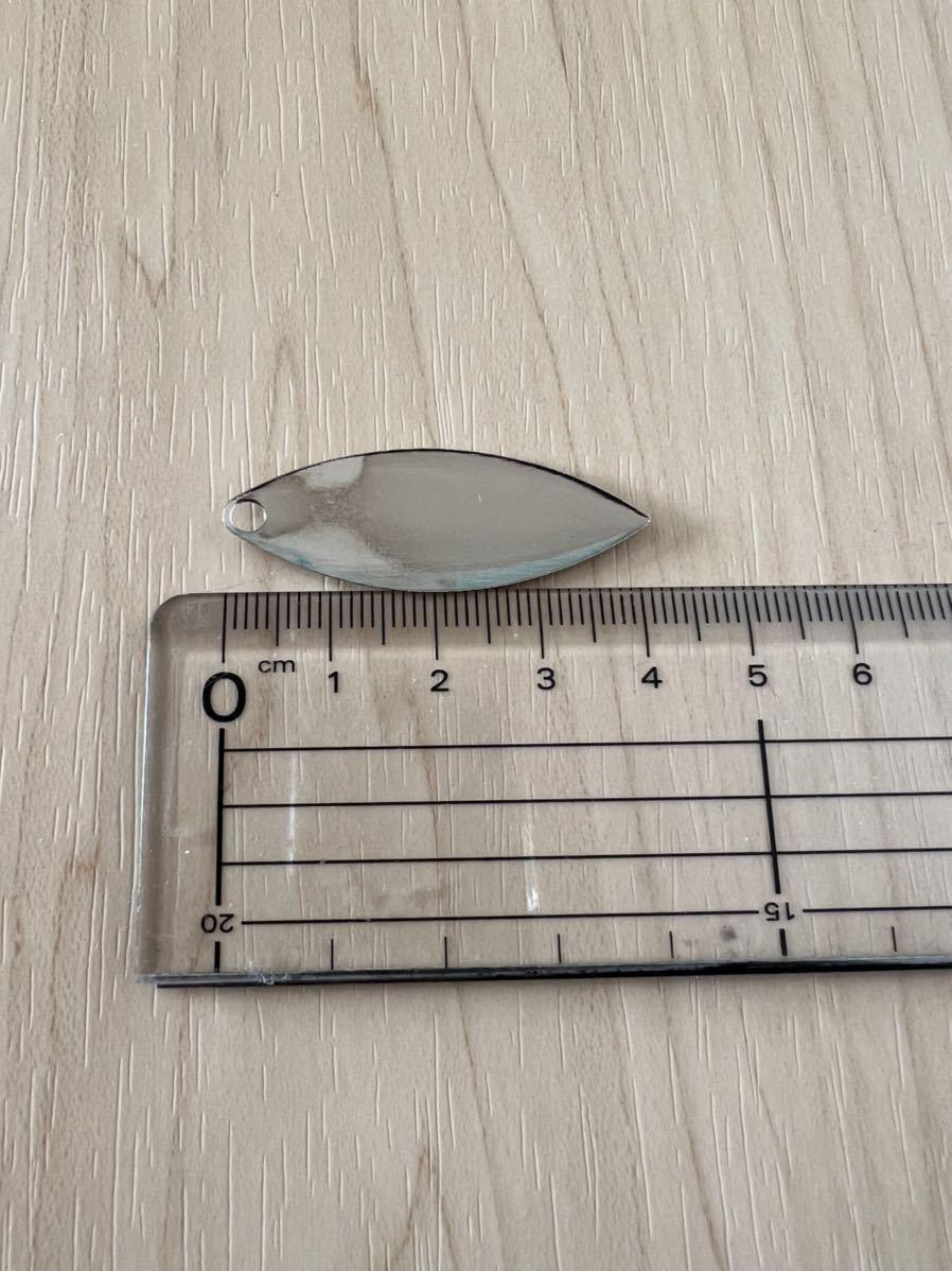 Blade Willow Leaf Spinnerbait Blade Tune 3.5" Silver for Alabama Rig Used - Image 2