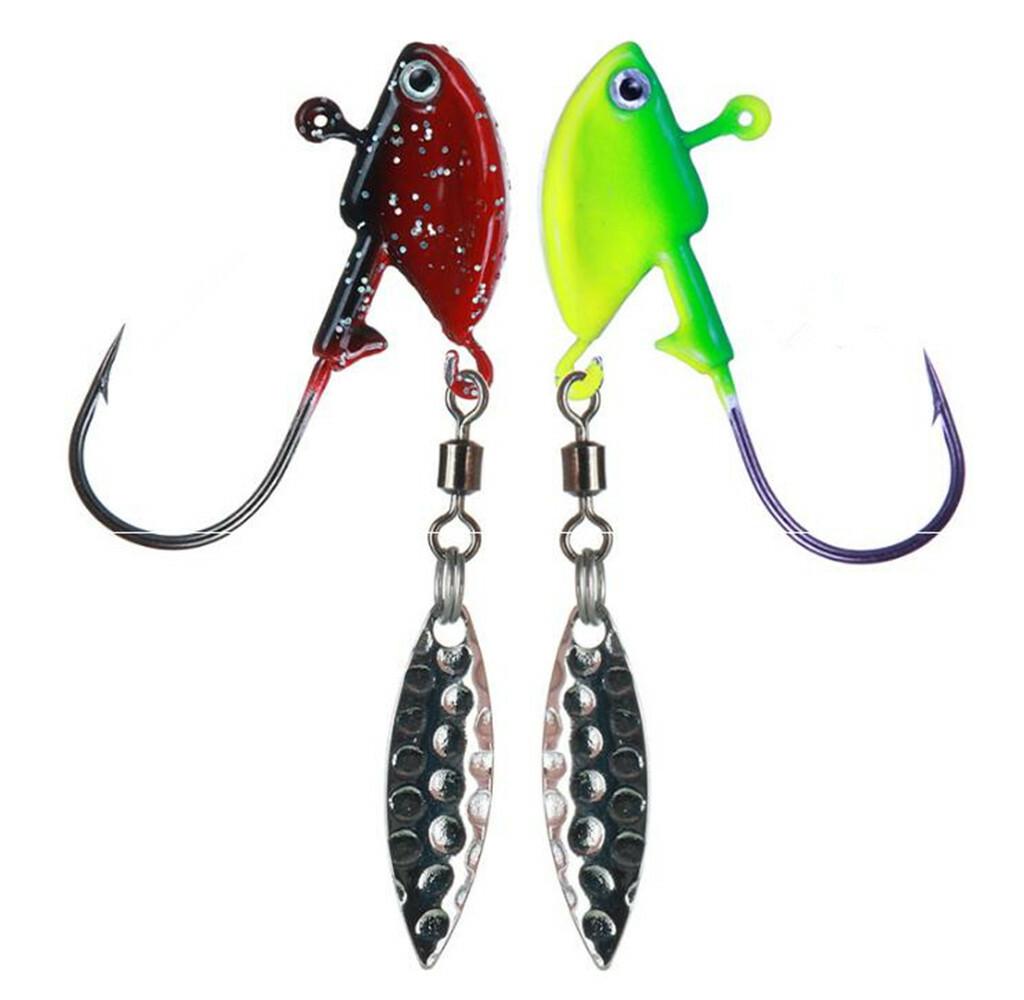 8PCS Jig Head Fishing Hooks Spinner Metal Jigging Fishing Lures Ice Swimbait 14g - Image 7