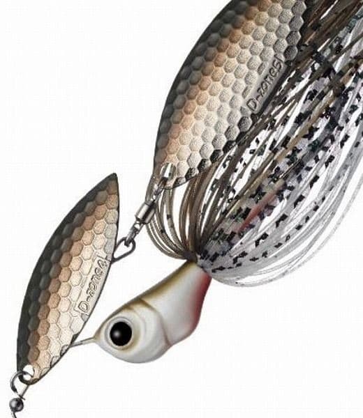 Evergreen Spinnerbait Buzzbait D Zone 3/8oz #61 Grippan Silver Used - Image 1