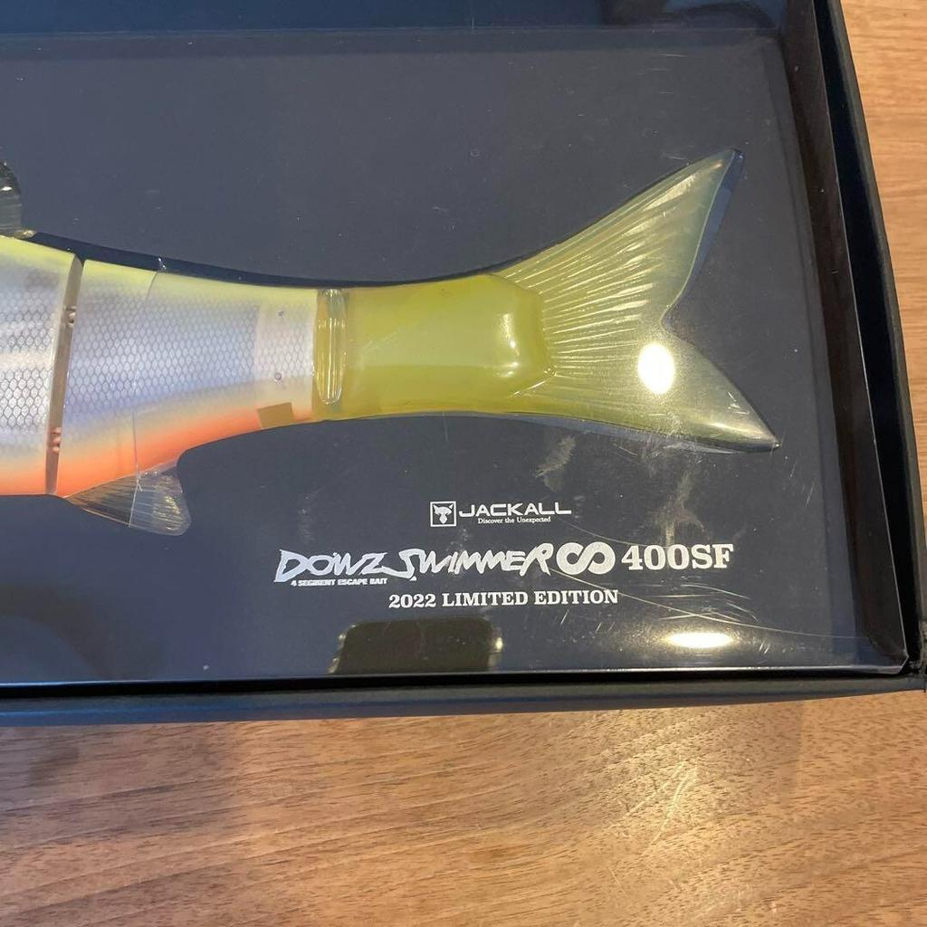 JACKALL DOWZ SWIMMER 400SF MARUHATA PHANTOM FLAME CHART 21.2oz 400mm From Japan - Image 3