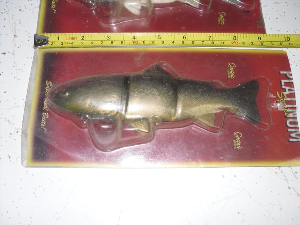 2 Ea Original Rare Castaic Baits Platinum Series 8” Soft Jointed Trout Swimbait - Image 3