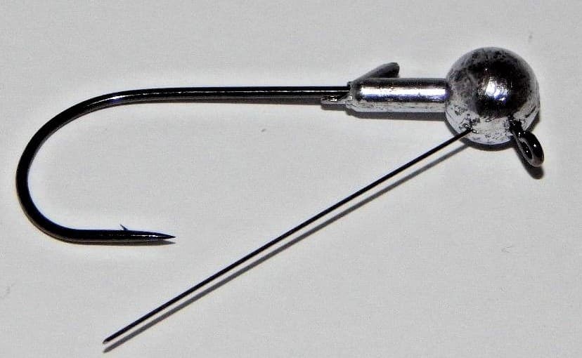 (25) 1/4 oz 3/0 Weedless jighead wire FLAT EYE grub head swimbait Umbrella rig - Image 2