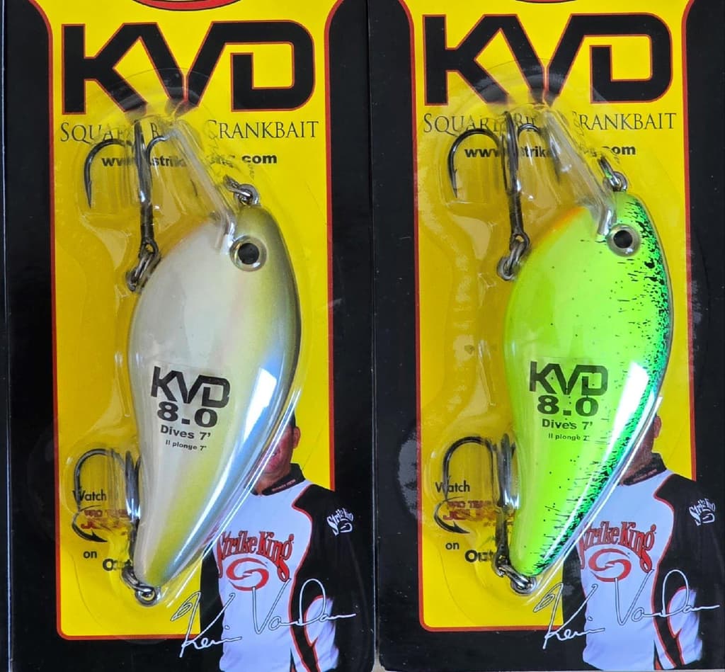 3-Strike King KVD 8.0 Magnum Squarebill Crankbaits 4-1/2" 1-1/8 oz Depth 3-7 ft - Image 4