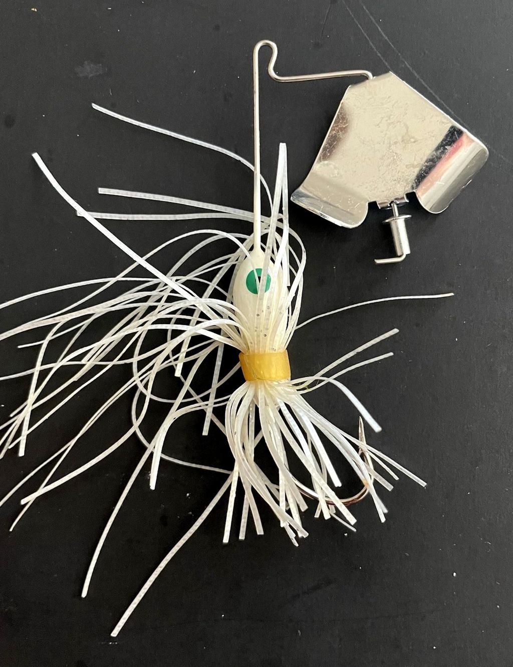 Lot of 4 BUZZBAIT LURES Mixed Colors Bass Fishing with Hand-Made Plastic Cases - Image 3