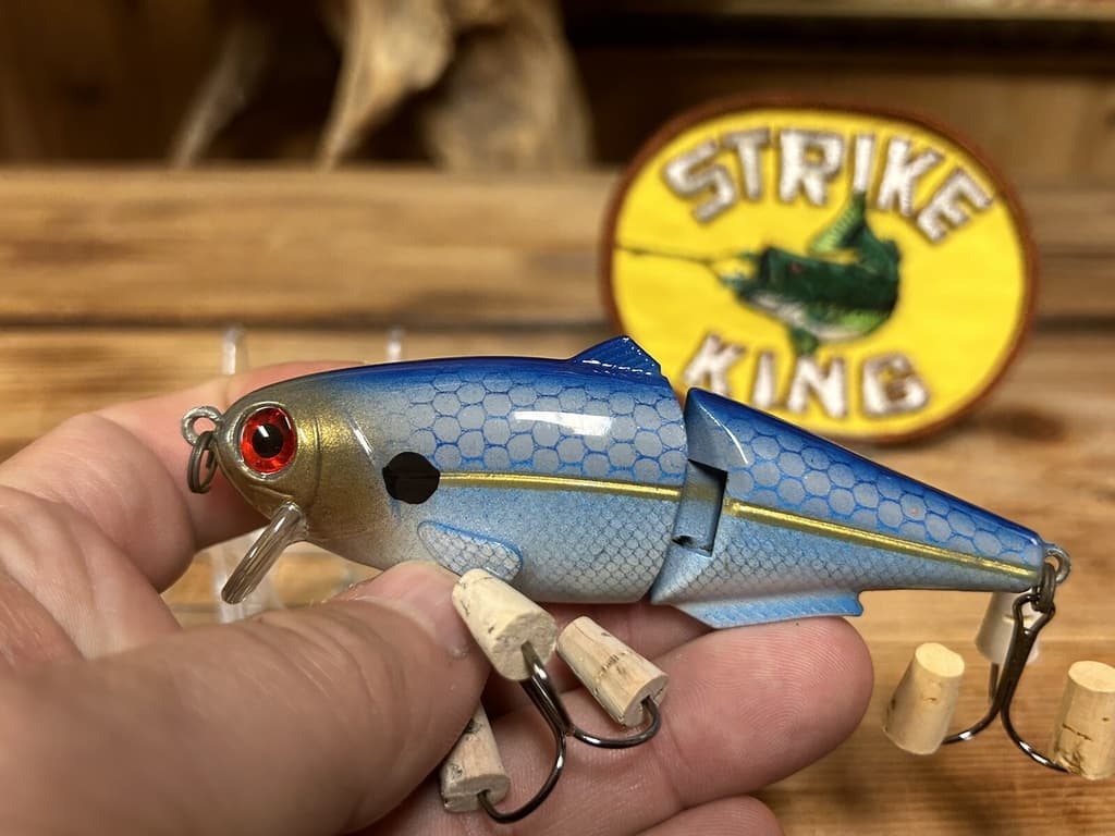 Vintage Strike King King Shad 4” Wake Bait Striper Bass Fishing Lure - Image 3