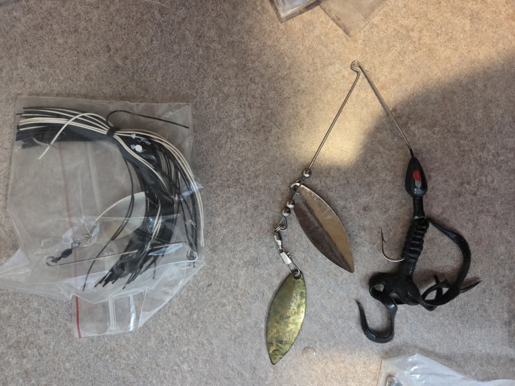 Spinner Bait Pouch Lures by Charles Spence's Strike King  with Spinners - Image 10
