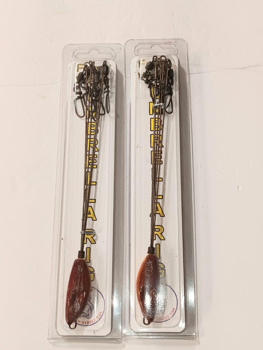 2 Luck E Strike U.S.A Umbrella Rig. 5 Wire Rig Brown Pepper Purple  - Image 1