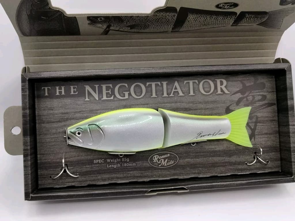LIMITED Roman Made Negotiator from Japan Glide wood swimbait rare lure NIP HTF 8 - Image 11