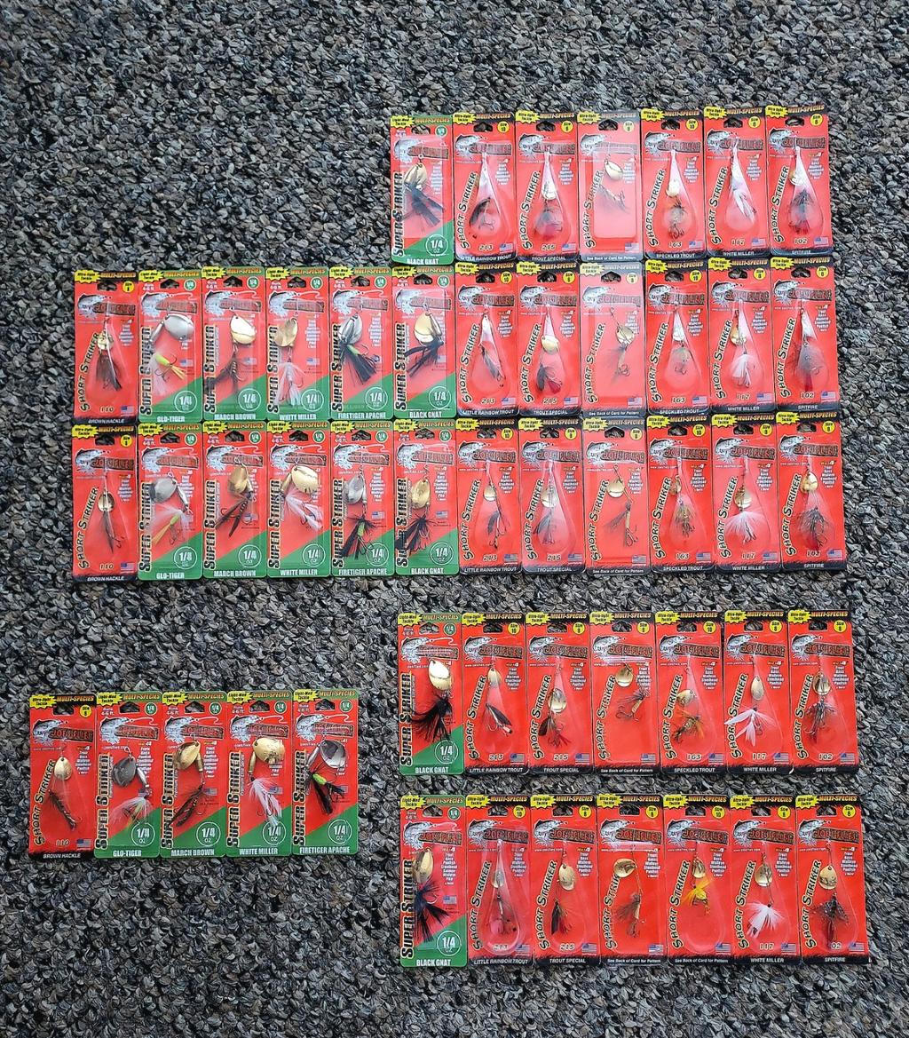 Joe's Flies Short Striker Multi-Species Spinners Fishing Lures Lot 50 Trout Bass - Image 1