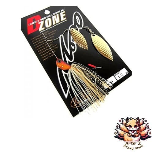 NEW Evergreen Spinnerbait D-Zone Double Willow Leaf 1/2oz Gold Rush #09 - Image 1