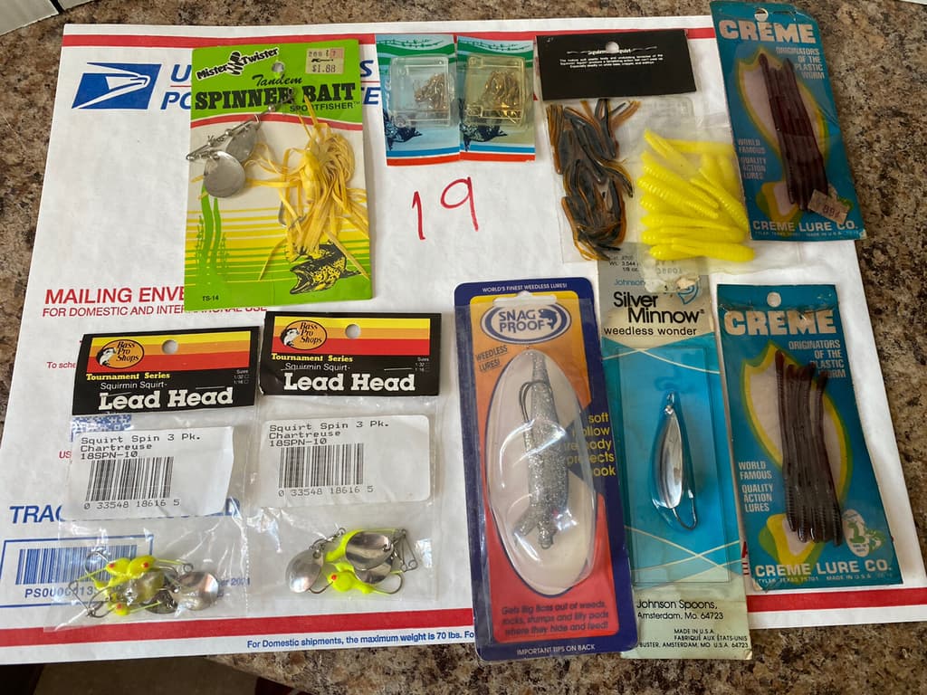 Vintage Johnson Silver Minnow Weedless Wonder  And Extra Fishing Accessories - Image 2