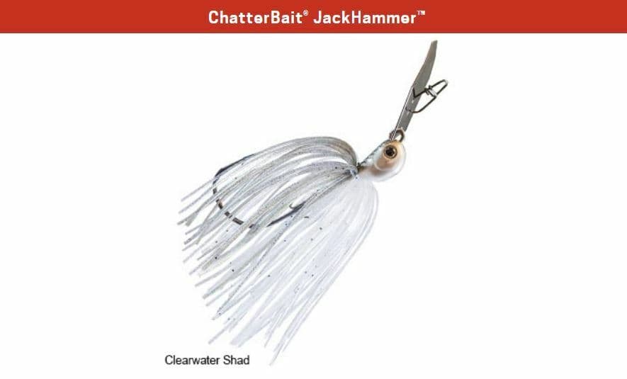 Z-Man ChatterBait JackHammer 3/8 oz - Clearwater Shad - Jack Hammer Chatter Bait - Image 1