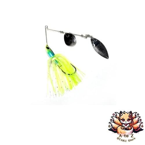 NEW Deps B Custom Tandem Willow Spinnerbait 3/8oz Deadgrass #10 - Image 1