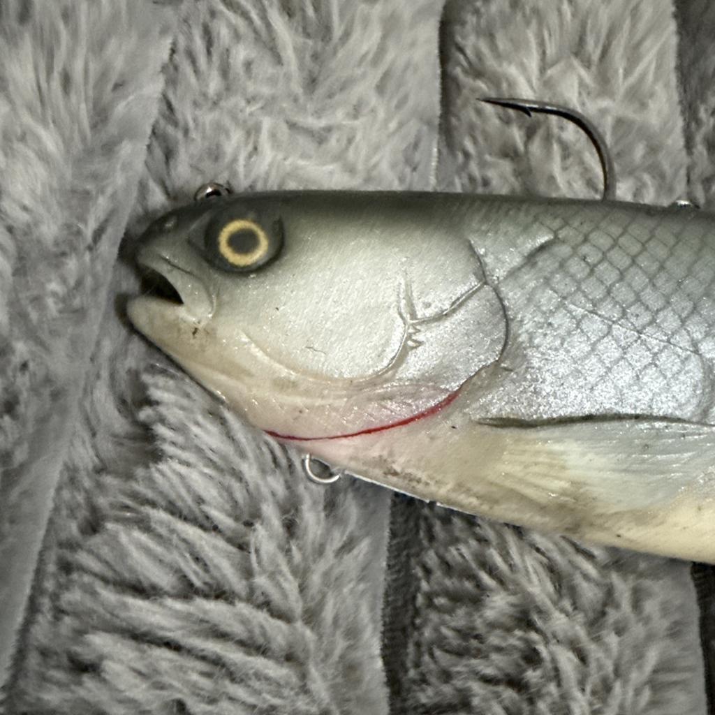 Baitsmith OG  ” kokanne H  swimbait 9” SUPER RARE Red Gills - Image 6