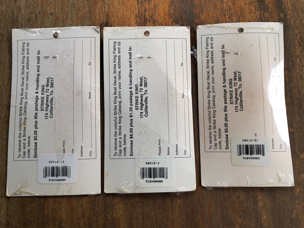 3 Vintage Nos 1/2 Oz Strike King Spinner Baits New Old Stock Diamond Eyes  - Image 5