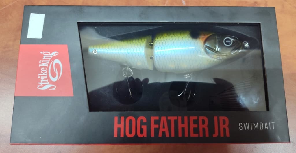 Strike King Hog Father Jr Glidebait Ghost Herring Swimbait 7" 1.95oz  New - Image 2