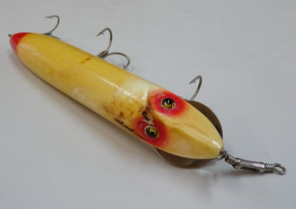 Heddon MUSKY VAMP 8inch R/W 1920's Old Lure Ship From Japan - Image 5