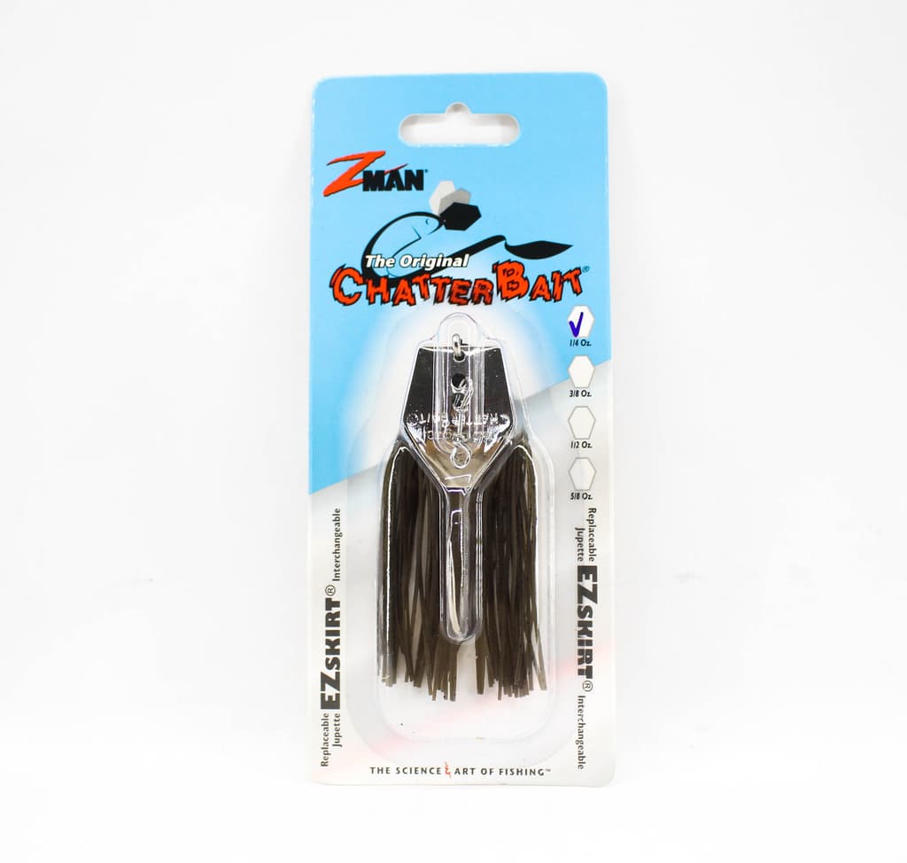 Zman Chatterbait 1/4 oz Sinking Lure Green Pumpkin (0065) - Image 1