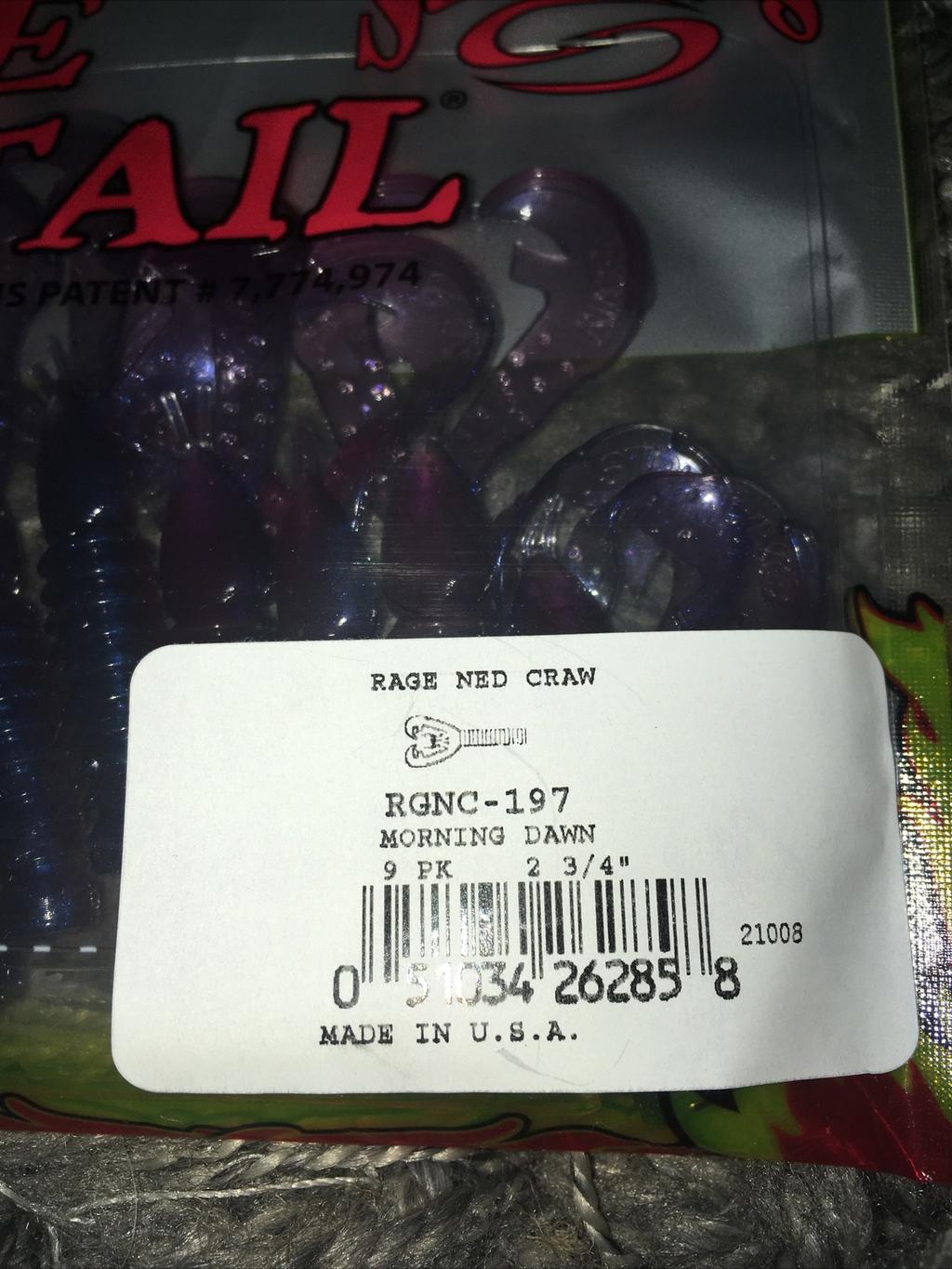 7 Strike King Rage Ned Craw 2 3/4” Soft Plastic Craw 9pk Bass Finesse Ned Bait - Image 5