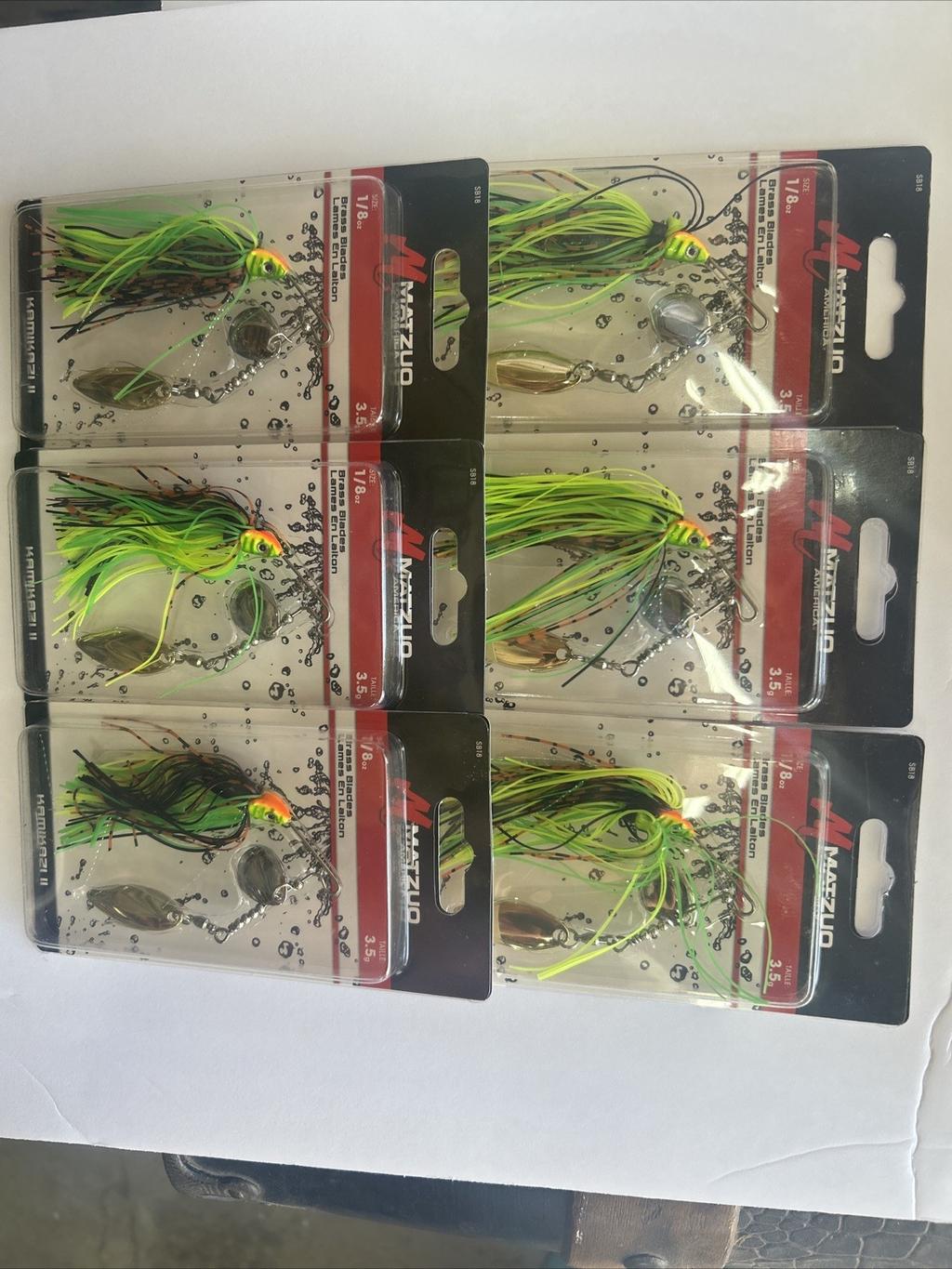 (6) Matzuo Kamikazi 1/8oz Spinnerbait Fire Tiger Lot Of 6 - Image 1