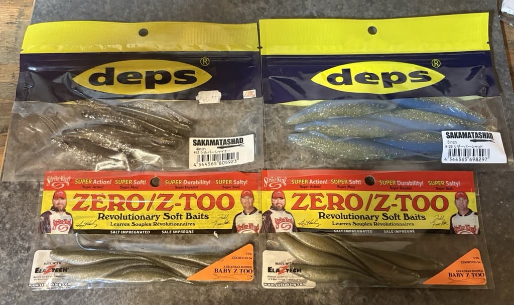 Deps sakamata shad And Strike King Baby Z Lot New - Image 1