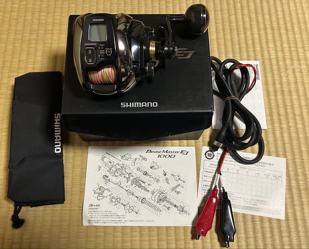 Shimano Beast Master EJ1000 Spin Reel - Used, 5.15H, 11.6km Line Distance - Image 5
