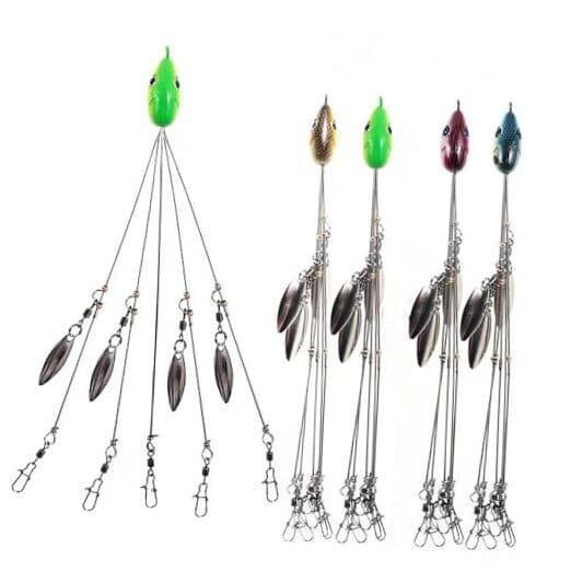 4Pack Premium18g 5 Arm Alabama Rig Head Umbrella Fishing Group Lures Bass  - Image 1