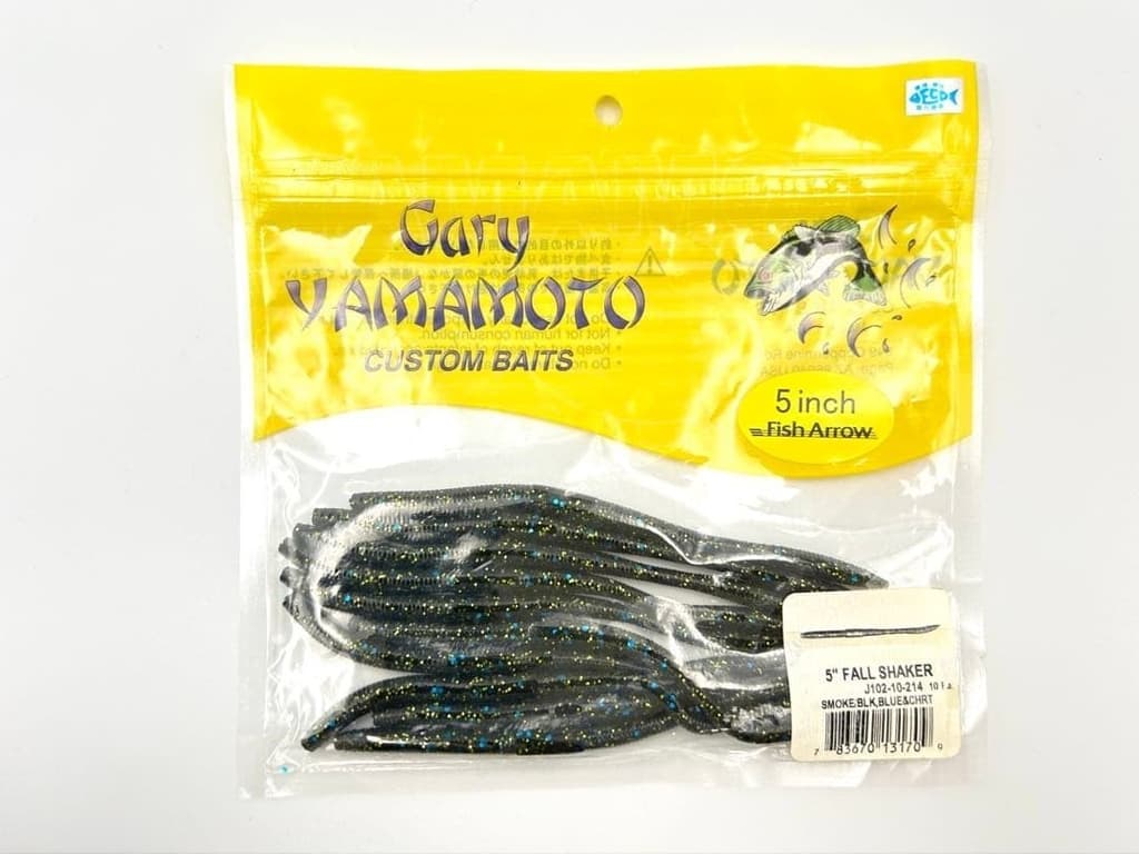 Gary Yamamoto Fall Shaker 5 Inch Soft Plastic Worm Bass Fishing Lure 3 Pack - Image 6