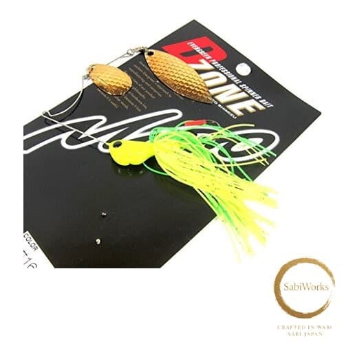 New Evergreen Spinnerbait D-Zone Tandem Willow Leaf 1/2oz Superchart Gold #16 - Image 1