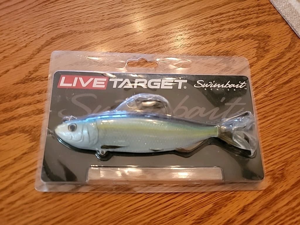 Live Target Swimbait Series Spanish Sardine Fishing Lure. New In Original Box - Image 1