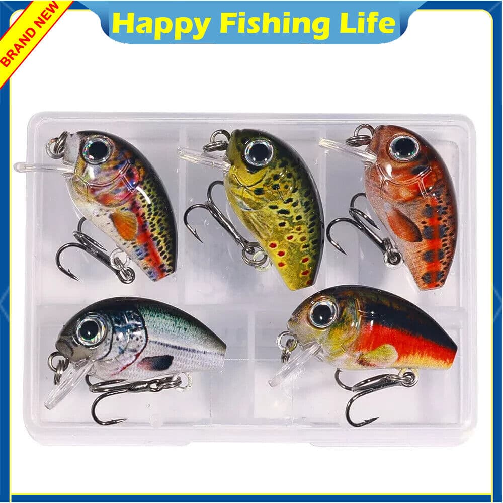 15PCS Fishing Lure Crankbait 2.8cm/2g Trolling Bait Minnow Bass Swimbait 3 Boxes - Image 4