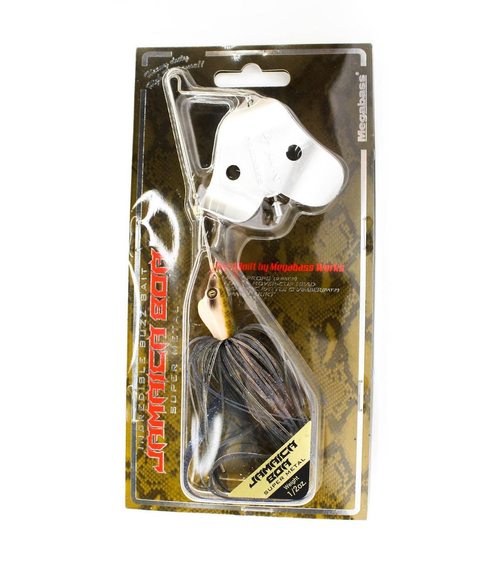 Megabass Jamaica Boa 1/2 oz Buzzbait Sinking Lure Ghost Smoke (4293) - Image 1