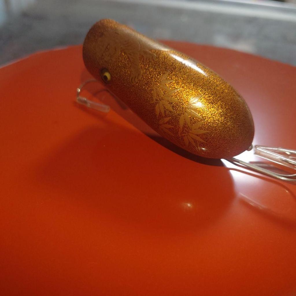 DOWLUCK Kaga Lacquer Handmade Lure Gold Bamboo Forest Tiger Old-style - Image 3