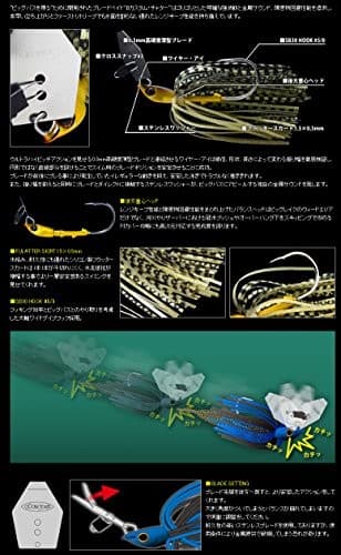 NEW Deps ChatterBait B Custom Chatter 1/2oz Green Crystal #10 Lure - Image 2