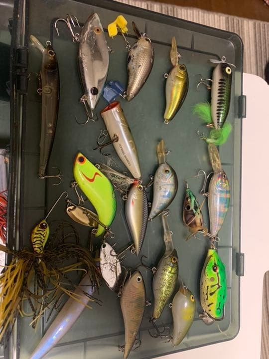 Daiwa Megabass Shimano Spinnerbait Lure Bulk Black Bass Used 30pcs - Image 1