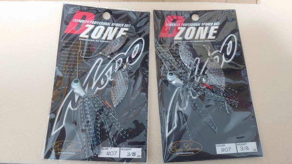 D-Zone Double Willow Leaf 3/8oz EVERGREEN Spinnerbait Set of 2 - Image 1