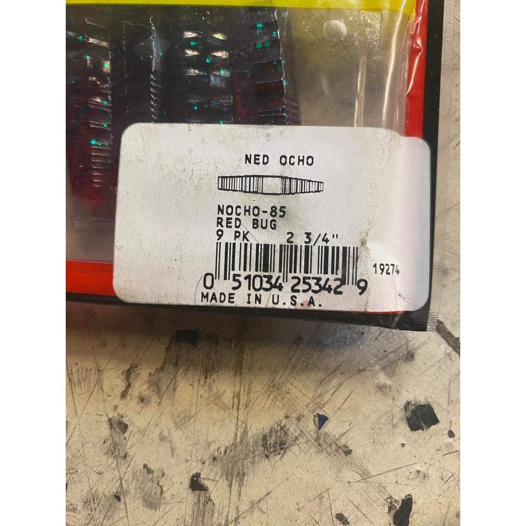 Strike King KVD Perfect Plastics Ned Ocho Softbait Worm 2 3/4’’ (9Pack) X 5Packs - Image 2