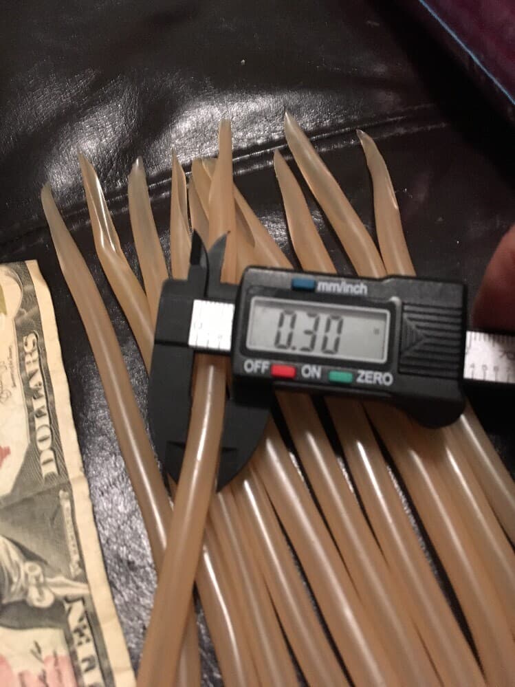 97pc Lot Surge Tube Nat Latex Color Striper Trolling Lure #3NL Bulk Mustad 31022 - Image 3